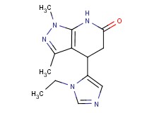 4-(1-ethyl-1H-imidazol-5-yl)-1,3-dimethyl-1,4,5,7-tetrahydro-6H-pyrazolo[3,4-b]pyridin-6-one