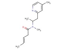 (3E)-N-methyl-N-[1-methyl-2-(4-methylpyridin-2-yl)ethyl]pent-3-enamide