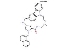 (4R)-N-ethyl-4-{[(9-ethyl-9H-carbazol-3-yl)methyl]amino}-1-(1-naphthylmethyl)-L-prolinamide