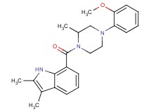 7-{[4-(2-methoxyphenyl)-2-methyl-1-piperazinyl]carbonyl}-2,3-dimethyl-1H-indole
