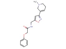 N-{[3-(1-methyl-1,2,5,6-tetrahydropyridin-3-yl)isoxazol-5-yl]methyl}-2-phenoxyacetamide