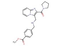 methyl 4-[({[2-(1-pyrrolidinylcarbonyl)imidazo[1,2-a]pyridin-3-yl]methyl}amino)methyl]benzoate