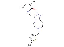 2-methyl-N-({7-[(5-methyl-2-thienyl)methyl]-6,7,8,9-tetrahydro-5H-[1,2,4]triazolo[4,3-d][1,4]diazepin-3-yl}methyl)butanamide