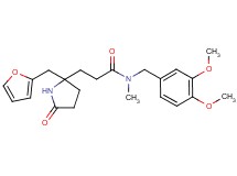 N-(3,4-dimethoxybenzyl)-3-[2-(2-furylmethyl)-5-oxo-2-pyrrolidinyl]-N-methylpropanamide