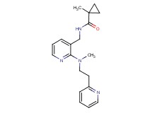 1-methyl-N-({2-[methyl(2-pyridin-2-ylethyl)amino]pyridin-3-yl}methyl)cyclopropanecarboxamide