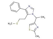 2-methyl-4-(1-{5-[2-(methylthio)ethyl]-4-phenyl-1H-imidazol-1-yl}ethyl)-1,3-thiazole