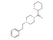 1-(2-phenylethyl)-4-(tetrahydro-2H-pyran-2-ylcarbonyl)piperazine