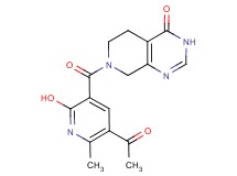 7-[(5-acetyl-2-hydroxy-6-methyl-3-pyridinyl)carbonyl]-5,6,7,8-tetrahydropyrido[3,4-d]pyrimidin-4(3H)-one
