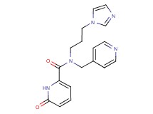 N-[3-(1H-imidazol-1-yl)propyl]-6-oxo-N-(pyridin-4-ylmethyl)-1,6-dihydropyridine-2-carboxamide
