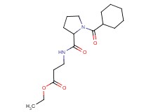 ethyl 3-({[1-(cyclohexylcarbonyl)pyrrolidin-2-yl]carbonyl}amino)propanoate