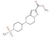 methyl 5-[1-(methylsulfonyl)piperidin-4-yl]-4,5,6,7-tetrahydropyrazolo[1,5-a]pyrazine-2-carboxylate