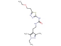 N-[5-(2-ethoxyethyl)-1,3,4-thiadiazol-2-yl]-N'-[2-(1-ethyl-3,5-dimethyl-1H-pyrazol-4-yl)ethyl]urea