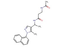 3-(acetylamino)-N-{1-[5-methyl-1-(1-naphthyl)-1H-pyrazol-4-yl]ethyl}propanamide