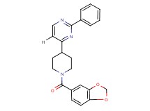 4-[1-(1,3-benzodioxol-5-ylcarbonyl)-4-piperidinyl]-2-phenylpyrimidine