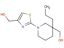 {2-[3-(hydroxymethyl)-3-propyl-1-piperidinyl]-1,3-thiazol-4-yl}methanol