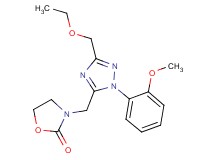 3-{[3-(ethoxymethyl)-1-(2-methoxyphenyl)-1H-1,2,4-triazol-5-yl]methyl}-1,3-oxazolidin-2-one