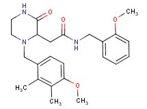 N-(2-methoxybenzyl)-2-[1-(4-methoxy-2,3-dimethylbenzyl)-3-oxo-2-piperazinyl]acetamide
