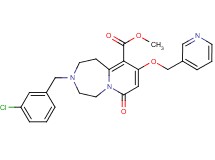 methyl 3-(3-chlorobenzyl)-7-oxo-9-(3-pyridinylmethoxy)-1,2,3,4,5,7-hexahydropyrido[1,2-d][1,4]diazepine-10-carboxylate