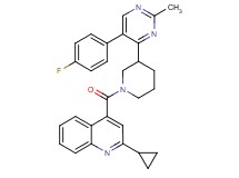 2-cyclopropyl-4-({3-[5-(4-fluorophenyl)-2-methyl-4-pyrimidinyl]-1-piperidinyl}carbonyl)quinoline