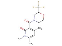 1,4,6-trimethyl-3-{[2-(trifluoromethyl)morpholin-4-yl]carbonyl}pyridin-2(1H)-one