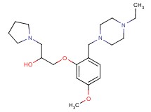 1-{2-[(4-ethyl-1-piperazinyl)methyl]-5-methoxyphenoxy}-3-(1-pyrrolidinyl)-2-propanol