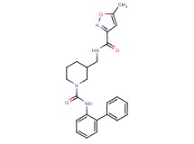 N-2-biphenylyl-3-({[(5-methyl-3-isoxazolyl)carbonyl]amino}methyl)-1-piperidinecarboxamide