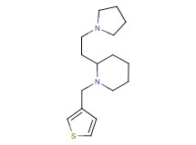 2-[2-(1-pyrrolidinyl)ethyl]-1-(3-thienylmethyl)piperidine