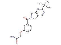2-{3-[(2-tert-butyl-5,7-dihydro-6H-pyrrolo[3,4-d]pyrimidin-6-yl)carbonyl]phenoxy}acetamide