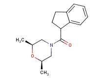 (2R*,6S*)-4-(2,3-dihydro-1H-inden-1-ylcarbonyl)-2,6-dimethylmorpholine