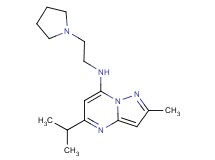 5-isopropyl-2-methyl-N-[2-(1-pyrrolidinyl)ethyl]pyrazolo[1,5-a]pyrimidin-7-amine