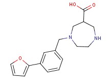 1-[3-(2-furyl)benzyl]-1,4-diazepane-6-carboxylic acid