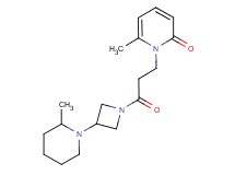 6-methyl-1-{3-[3-(2-methylpiperidin-1-yl)azetidin-1-yl]-3-oxopropyl}pyridin-2(1H)-one