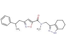 N-methyl-3-(2-phenylpropyl)-N-(4,5,6,7-tetrahydro-1H-indazol-3-ylmethyl)-5-isoxazolecarboxamide