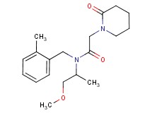 N-(2-methoxy-1-methylethyl)-N-(2-methylbenzyl)-2-(2-oxopiperidin-1-yl)acetamide