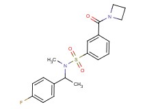 3-(azetidin-1-ylcarbonyl)-N-[1-(4-fluorophenyl)ethyl]-N-methylbenzenesulfonamide