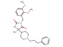 3-(2,3-dimethoxybenzyl)-5-methyl-5-[1-(3-phenylpropyl)-4-piperidinyl]-2,4-imidazolidinedione