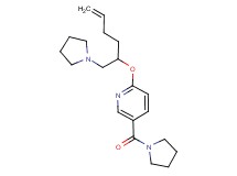 5-(pyrrolidin-1-ylcarbonyl)-2-{[1-(pyrrolidin-1-ylmethyl)pent-4-en-1-yl]oxy}pyridine