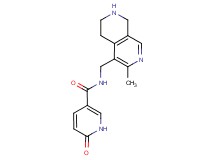 N-[(3-methyl-5,6,7,8-tetrahydro-2,7-naphthyridin-4-yl)methyl]-6-oxo-1,6-dihydro-3-pyridinecarboxamide