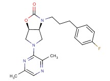 (3aS*,6aR*)-5-(3,6-dimethyl-2-pyrazinyl)-3-[3-(4-fluorophenyl)propyl]hexahydro-2H-pyrrolo[3,4-d][1,3]oxazol-2-one