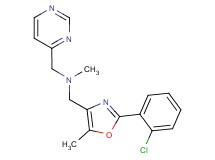 1-[2-(2-chlorophenyl)-5-methyl-1,3-oxazol-4-yl]-N-methyl-N-(pyrimidin-4-ylmethyl)methanamine
