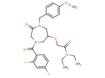 2-{[4-(2,4-difluorobenzoyl)-1-(4-methoxybenzyl)-2-oxo-1,4-diazepan-6-yl]oxy}-N,N-diethylacetamide
