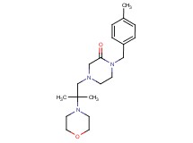 1-(4-methylbenzyl)-4-(2-methyl-2-morpholin-4-ylpropyl)piperazin-2-one
