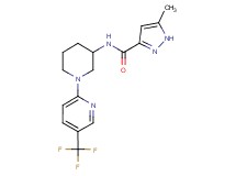 5-methyl-N-{1-[5-(trifluoromethyl)-2-pyridinyl]-3-piperidinyl}-1H-pyrazole-3-carboxamide
