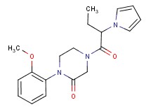 1-(2-methoxyphenyl)-4-[2-(1H-pyrrol-1-yl)butanoyl]-2-piperazinone