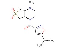 (4aS*,7aR*)-1-[(5-isopropyl-3-isoxazolyl)carbonyl]-4-methyloctahydrothieno[3,4-b]pyrazine 6,6-dioxide