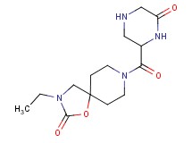 3-ethyl-8-[(6-oxopiperazin-2-yl)carbonyl]-1-oxa-3,8-diazaspiro[4.5]decan-2-one
