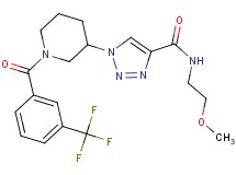N-(2-methoxyethyl)-1-{1-[3-(trifluoromethyl)benzoyl]-3-piperidinyl}-1H-1,2,3-triazole-4-carboxamide