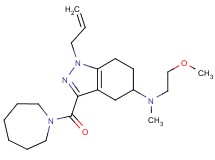 1-allyl-3-(1-azepanylcarbonyl)-N-(2-methoxyethyl)-N-methyl-4,5,6,7-tetrahydro-1H-indazol-5-amine