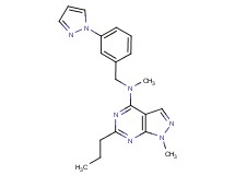 N,1-dimethyl-6-propyl-N-[3-(1H-pyrazol-1-yl)benzyl]-1H-pyrazolo[3,4-d]pyrimidin-4-amine
