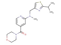 N-[(2-isopropyl-1,3-thiazol-4-yl)methyl]-N-methyl-4-(4-morpholinylcarbonyl)-2-pyridinamine